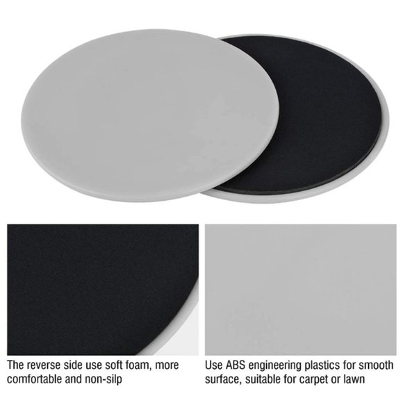 Gliding Discs (Watch Video) Fitness Discs For Home Exercises Gym use - Picture 9 of 11